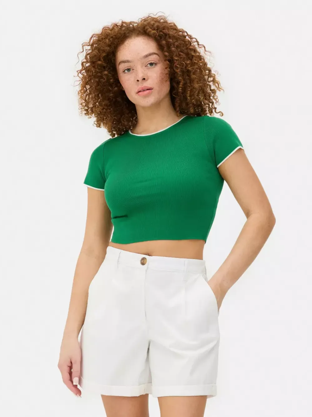 Primark Topy I T-Shirty<Krótki T-shirt w paski