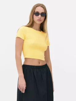 Primark Topy I T-Shirty<Krótki T-shirt w paski