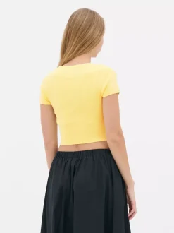Primark Topy I T-Shirty<Krótki T-shirt w paski