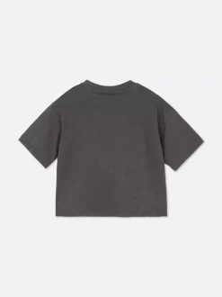 Dzieci Primark Topy I T-Shirty<Krótki T-shirt z efektem sprania i Stichem Disneya