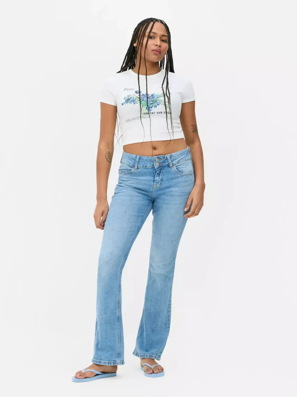 Primark Topy I T-Shirty<Krótki T-shirt z „Irysami” Vincenta van Gogha