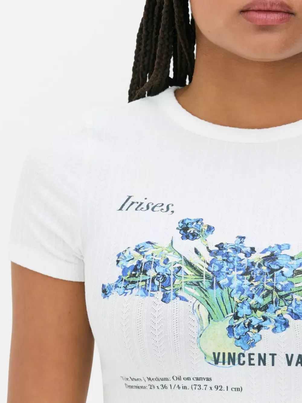 Primark Topy I T-Shirty<Krótki T-shirt z „Irysami” Vincenta van Gogha