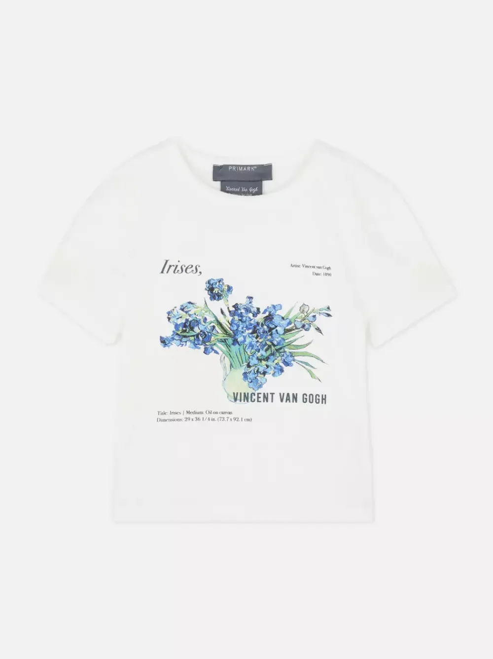 Primark Topy I T-Shirty<Krótki T-shirt z „Irysami” Vincenta van Gogha