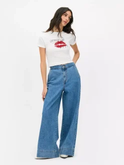 Primark Topy I T-Shirty<Krótki T-shirt z logo serialu Plotkara