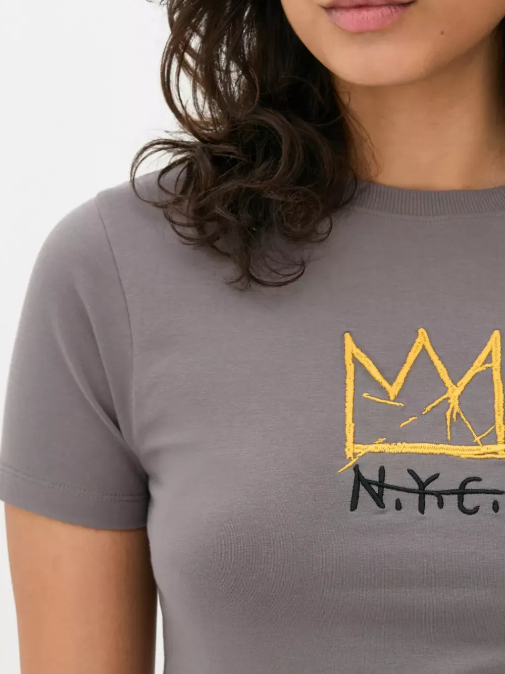 Primark Topy I T-Shirty<Krótki T-shirt z motywem Basquiata