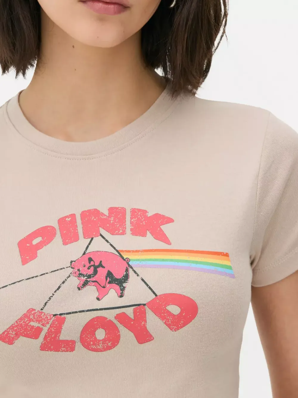 Primark Topy I T-Shirty<Krótki T-shirt z motywem Pink Floyd