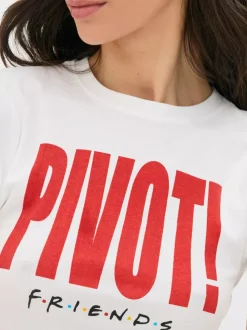 Primark Topy I T-Shirty<Krótki T-shirt z napisem Pivot z serialu Przyjaciele