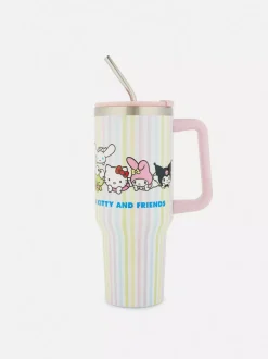 Primark Filiżanki I Kubki<Kubek podróżny w paski z motywem Hello Kitty