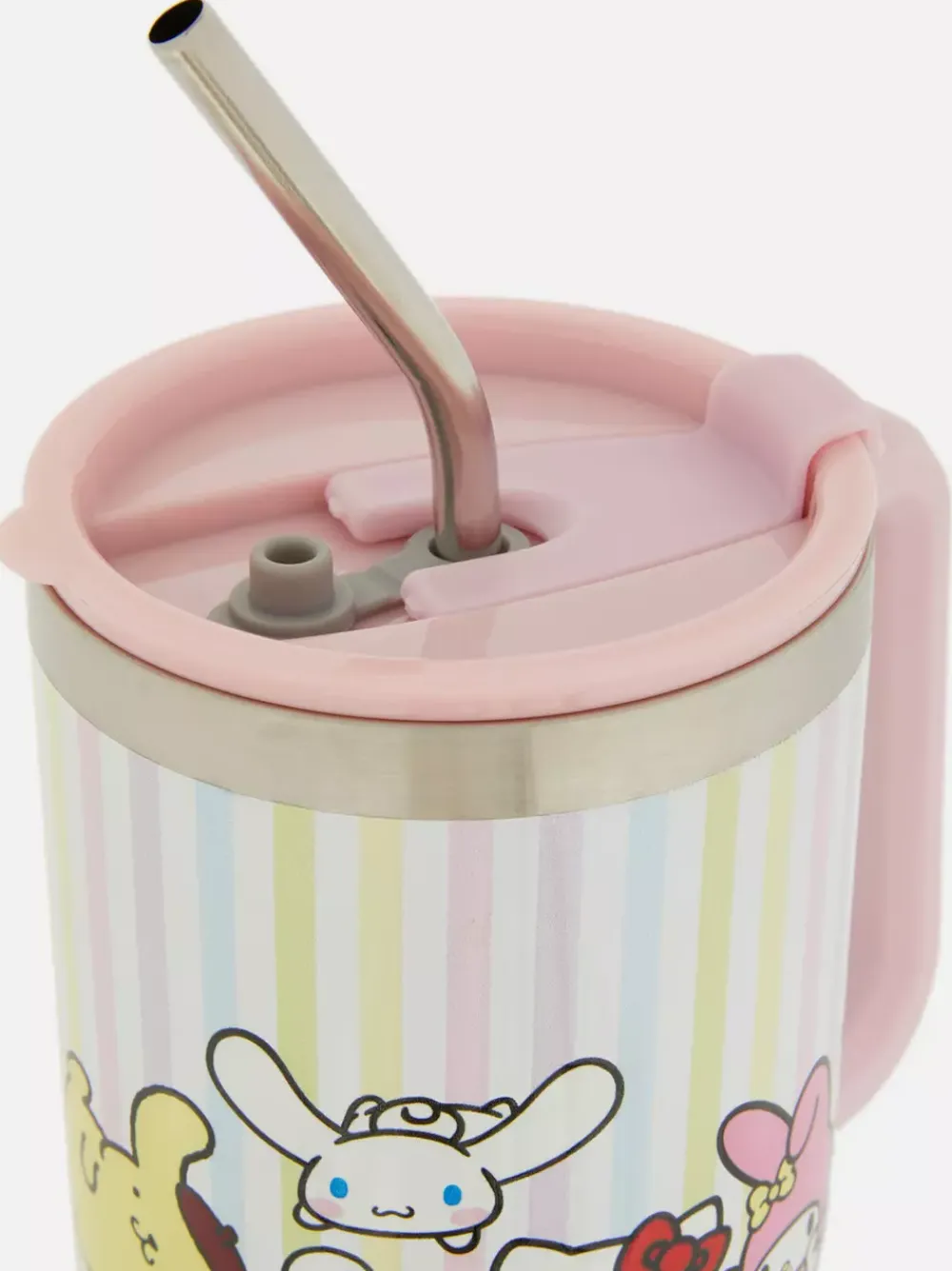 Primark Filiżanki I Kubki<Kubek podróżny w paski z motywem Hello Kitty