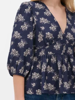 Primark Koszule I Bluzki<Kwiecista bluzka z dekoltem w serek