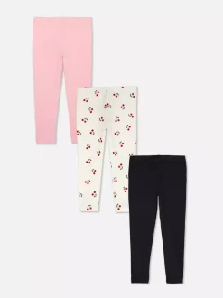 Dzieci Primark Spodnie Dresowe<Legginsy w różnych wzorach, 3 pary