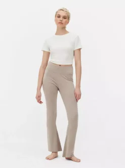 Primark Spodnie I Legginsy<Legginsy z wysokim stanem i szeroką nogawką