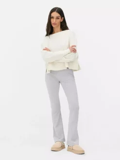 Primark Spodnie I Legginsy<Legginsy z wysokim stanem i szeroką nogawką