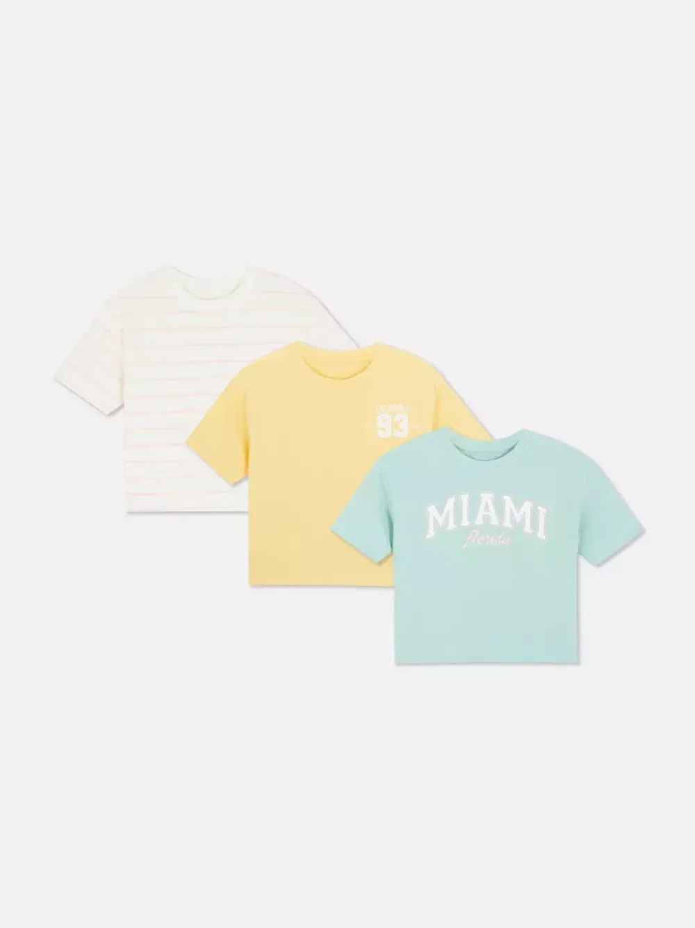 Dzieci Primark Topy I T-Shirty<Letnie T-shirty, 3 szt.