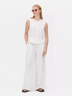 Primark Koszule I Bluzki<Lniana bluzka bez rękawów The Edit