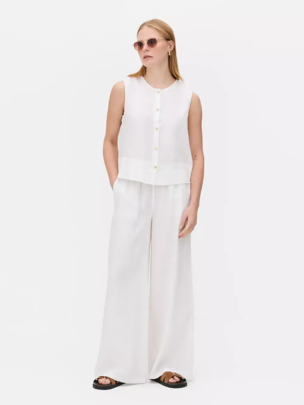 Primark Koszule I Bluzki<Lniana bluzka bez rękawów The Edit