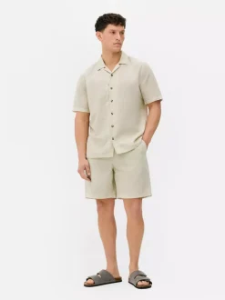 Primark Garnitury I Eleganckie Ubrania|Koszule<Lniany T-shirt z krótkim rękawem, część zestawu