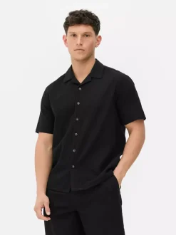 Primark Garnitury I Eleganckie Ubrania|Koszule<Lniany T-shirt z krótkim rękawem, część zestawu