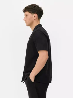 Primark Garnitury I Eleganckie Ubrania|Koszule<Lniany T-shirt z krótkim rękawem, część zestawu