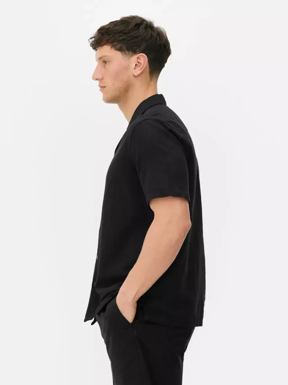 Primark Garnitury I Eleganckie Ubrania|Koszule<Lniany T-shirt z krótkim rękawem, część zestawu
