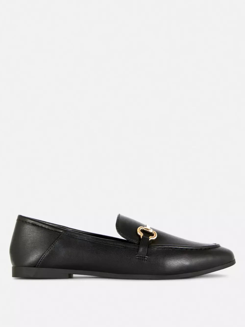Primark Płaskie Buty<Loafersy ze sztucznej skóry z klamrą