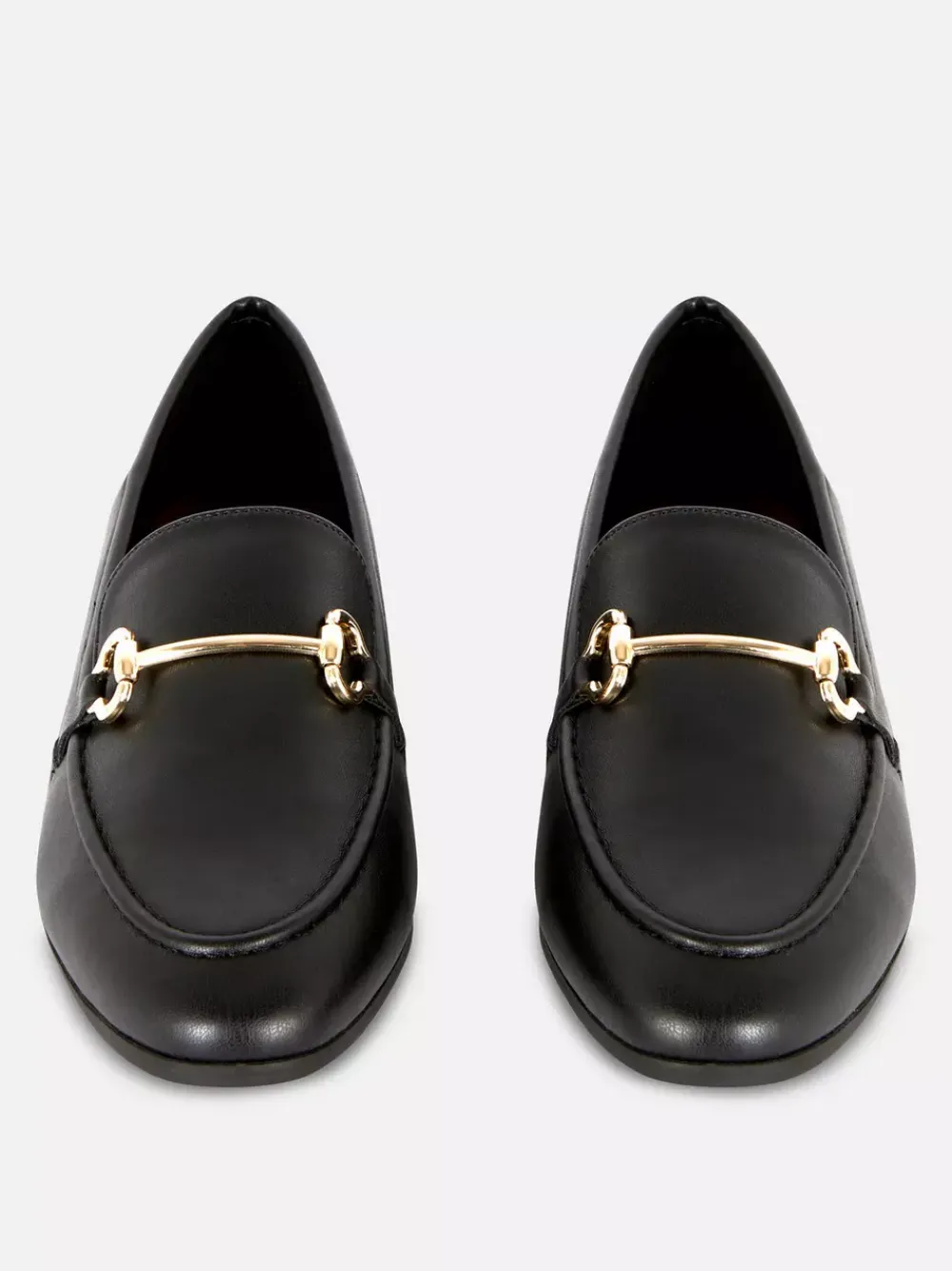 Primark Płaskie Buty<Loafersy ze sztucznej skóry z klamrą