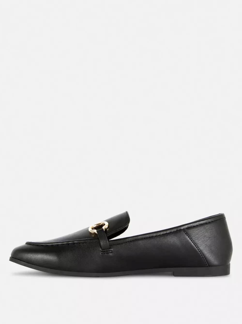 Primark Płaskie Buty<Loafersy ze sztucznej skóry z klamrą