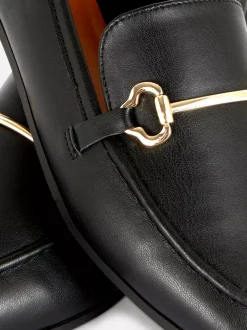 Primark Płaskie Buty<Loafersy ze sztucznej skóry z klamrą