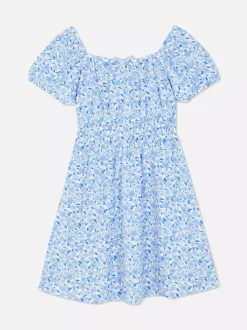 Dzieci Primark Sukienki<Luźna sukienka w kwiaty z bufiastymi rękawami