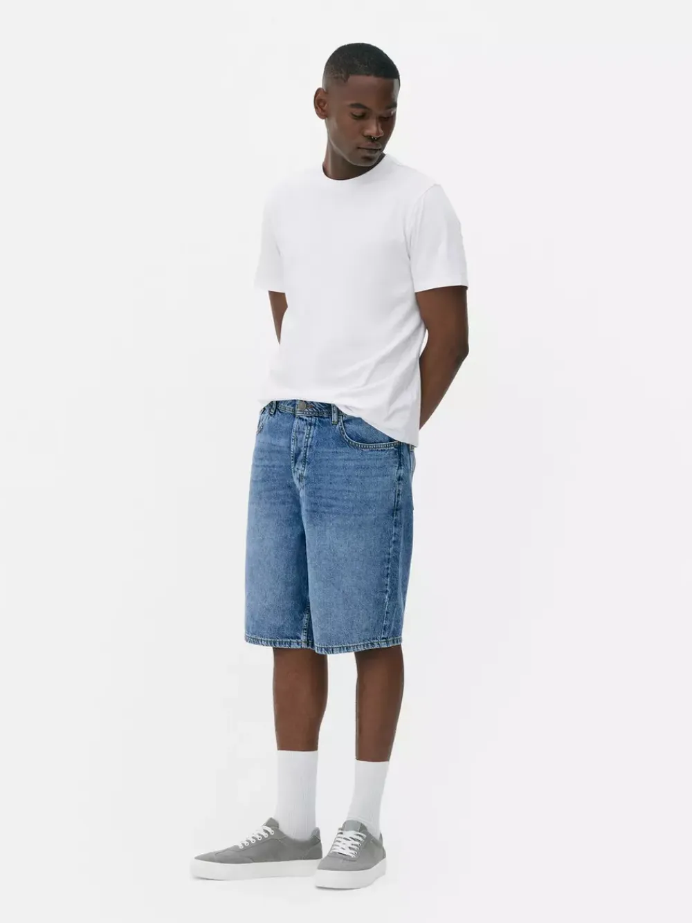 Primark Szorty<Luźne spodenki jeansowe