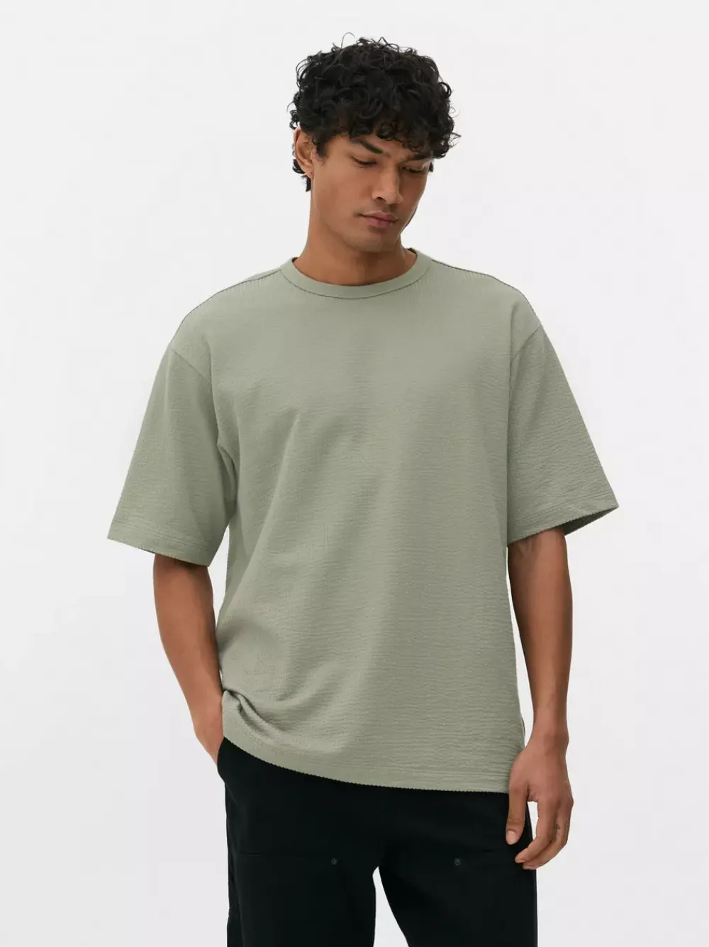 Primark Topy I T-Shirty<Luźny T-shirt z tkaniny seersucker