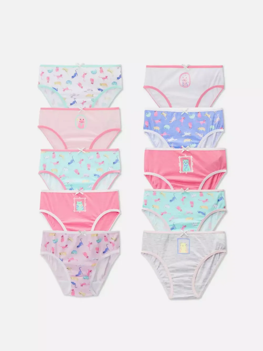 Dzieci Primark Bielizna<Majtki w urocze kotki, 10 par