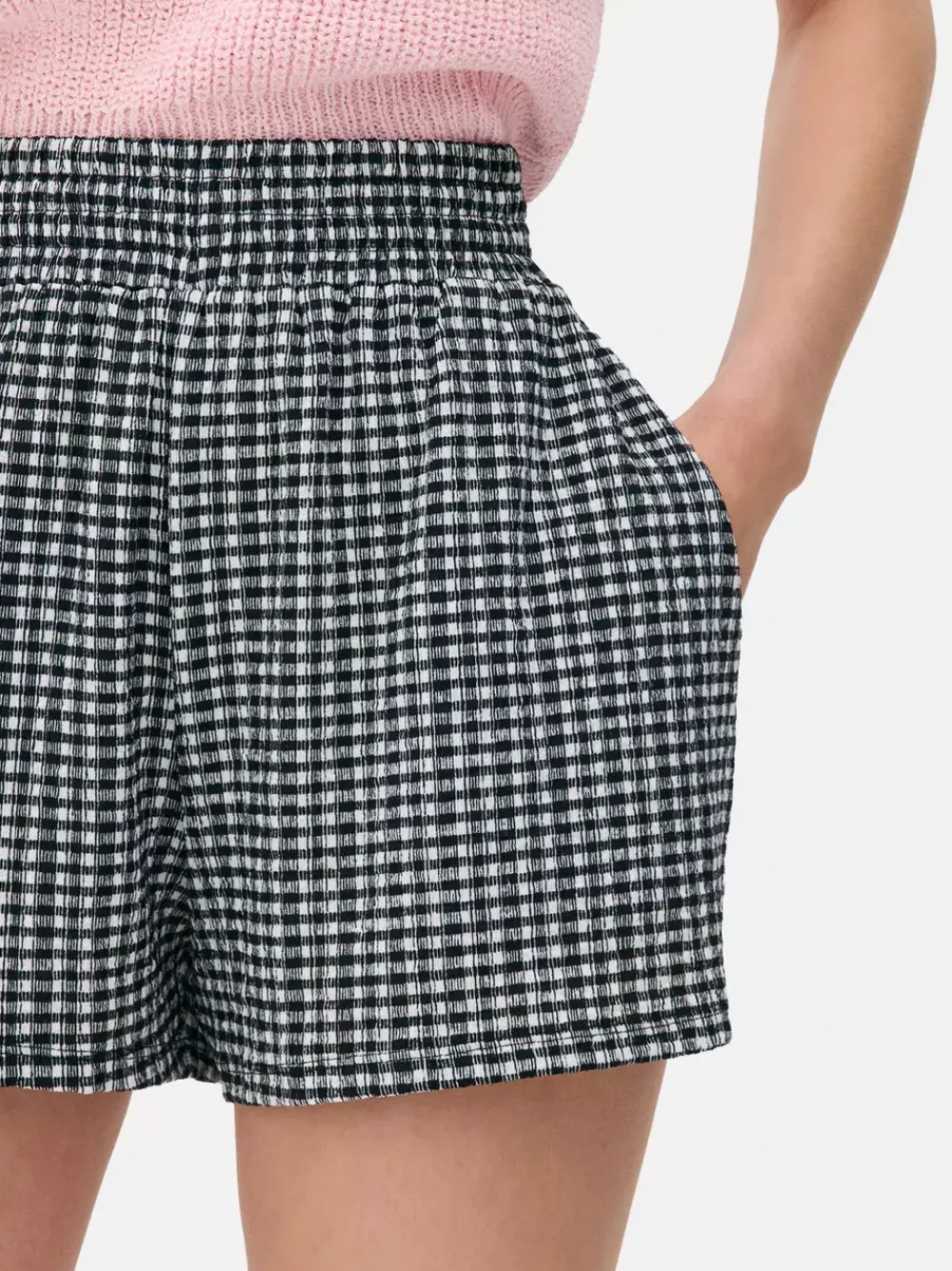 Primark Szorty<Marszczone szorty z nadrukiem