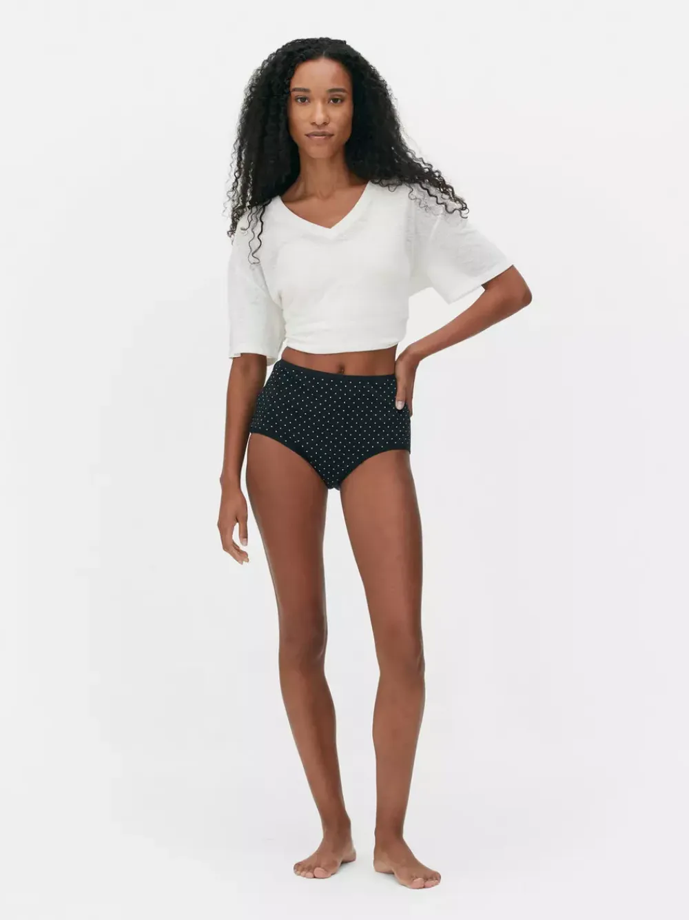 Damskie Primark Majtki Damskie<Menstruacyjne figi z wysokim stanem, 3 pary