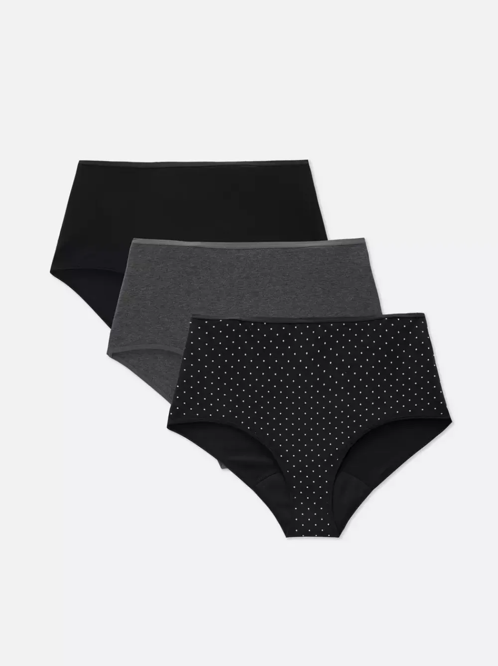 Damskie Primark Majtki Damskie<Menstruacyjne figi z wysokim stanem, 3 pary
