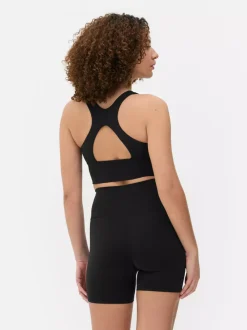 Primark Odzież Domowa I Na Siłownię|Topy I T-Shirty<Miękki top o skróconym kroju z marszczeniami
