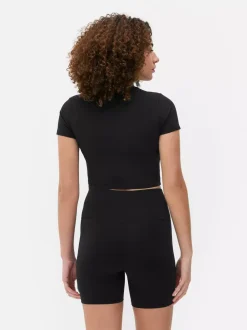 Primark Odzież Domowa I Na Siłownię|Topy I T-Shirty<Miękki T-shirt o skróconym kroju