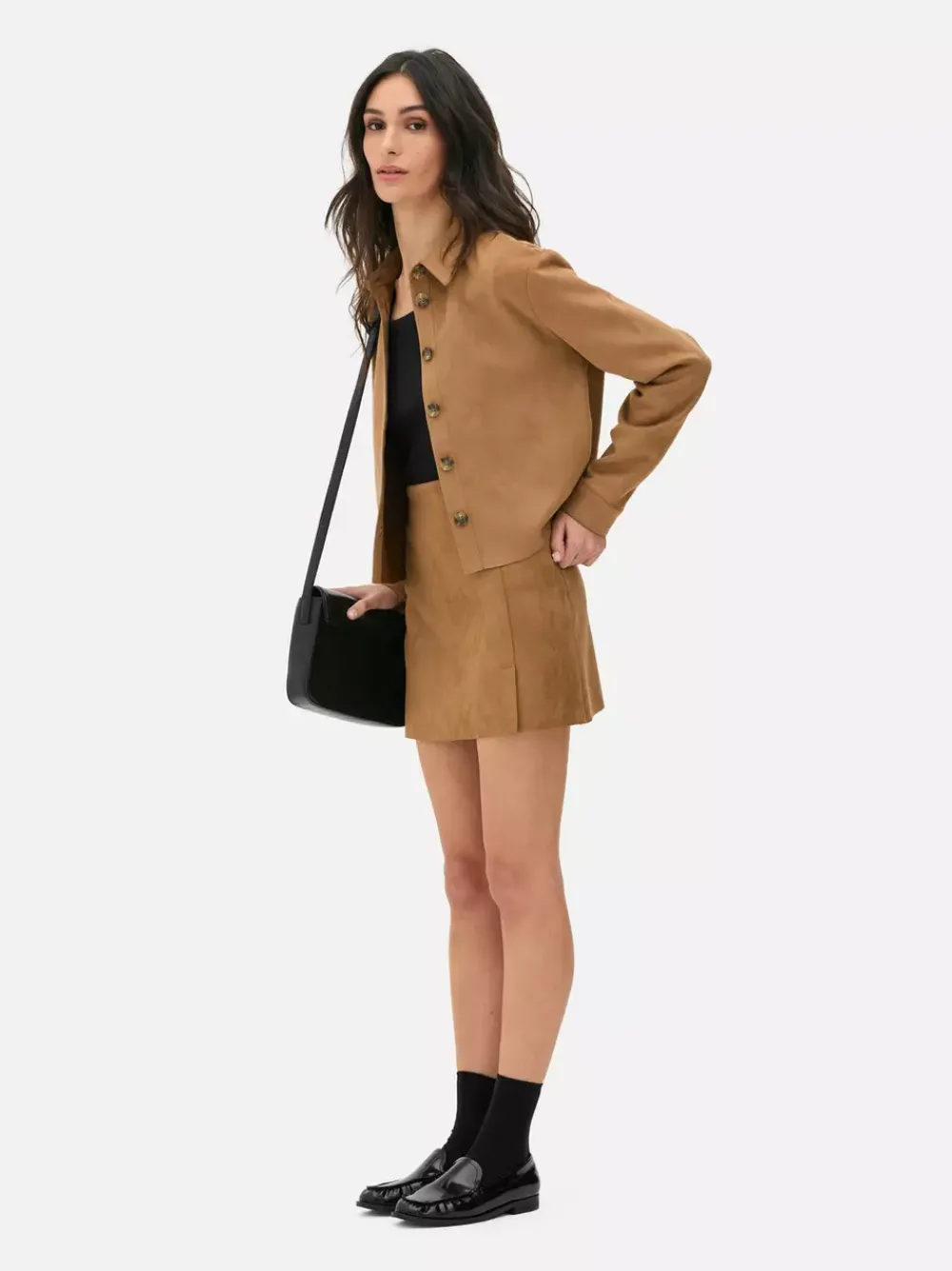 Primark Spódnice<Minispódniczka ze sztucznego zamszu
