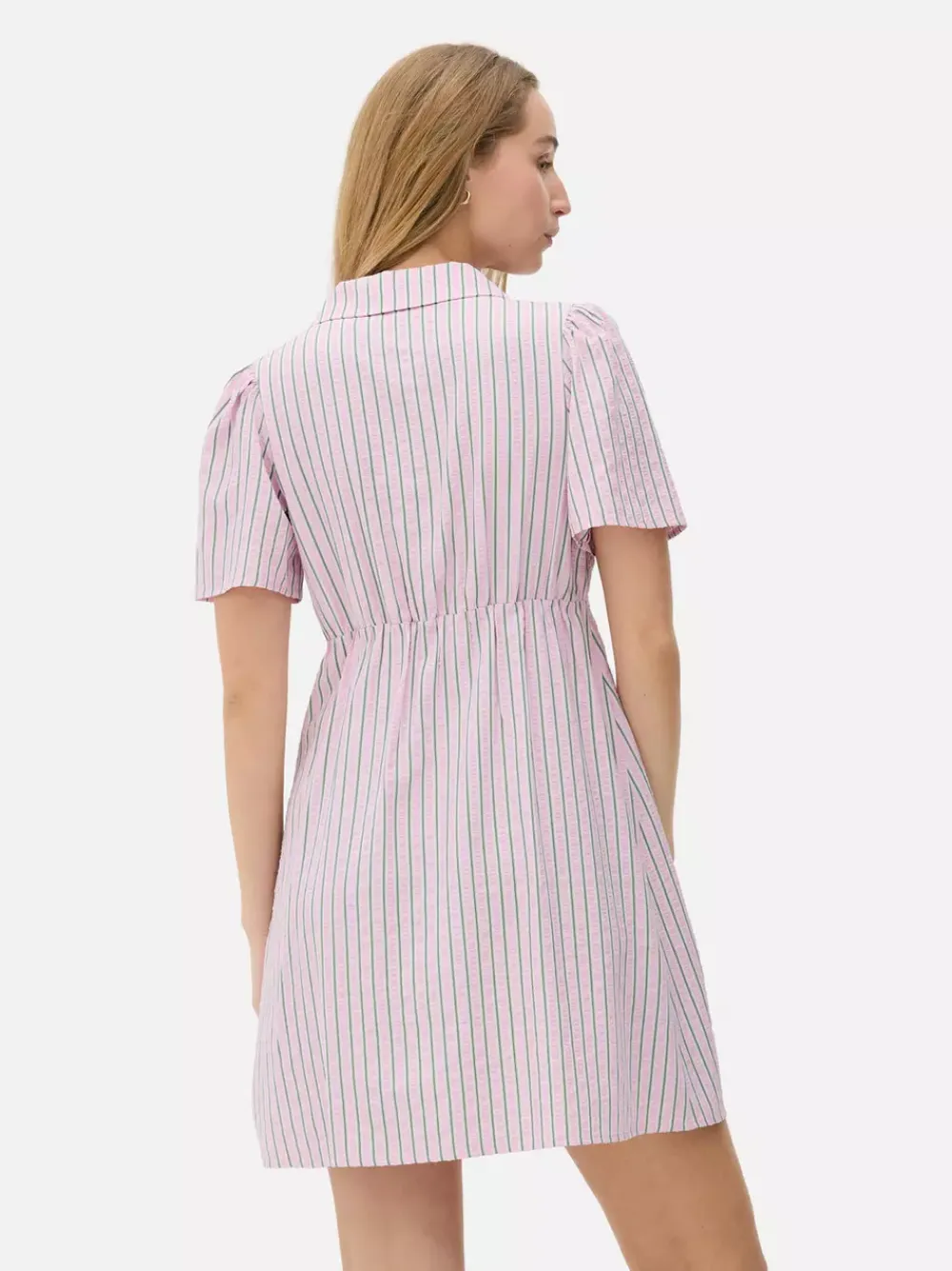 Primark Sukienki<Minisukienka popołudniowa w paski z guzikami