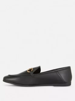 Primark Płaskie Buty<Mokasyny z wędzidłem ze sztucznej skóry