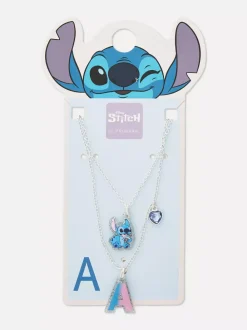 Dzieci Primark Biżuteria<Naszyjnik z inicjałem i motywem Sticha Disneya