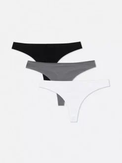 Damskie Primark Majtki Damskie<Niewidoczne stringi, 3 pary