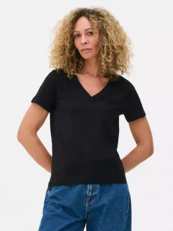 Primark Topy I T-Shirty<Niezbędny T-shirt z dekoltem w serek