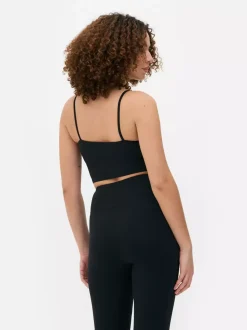 Primark Odzież Domowa I Na Siłownię|Topy I T-Shirty<Niezwykle miękka krótka koszulka na ramiączkach