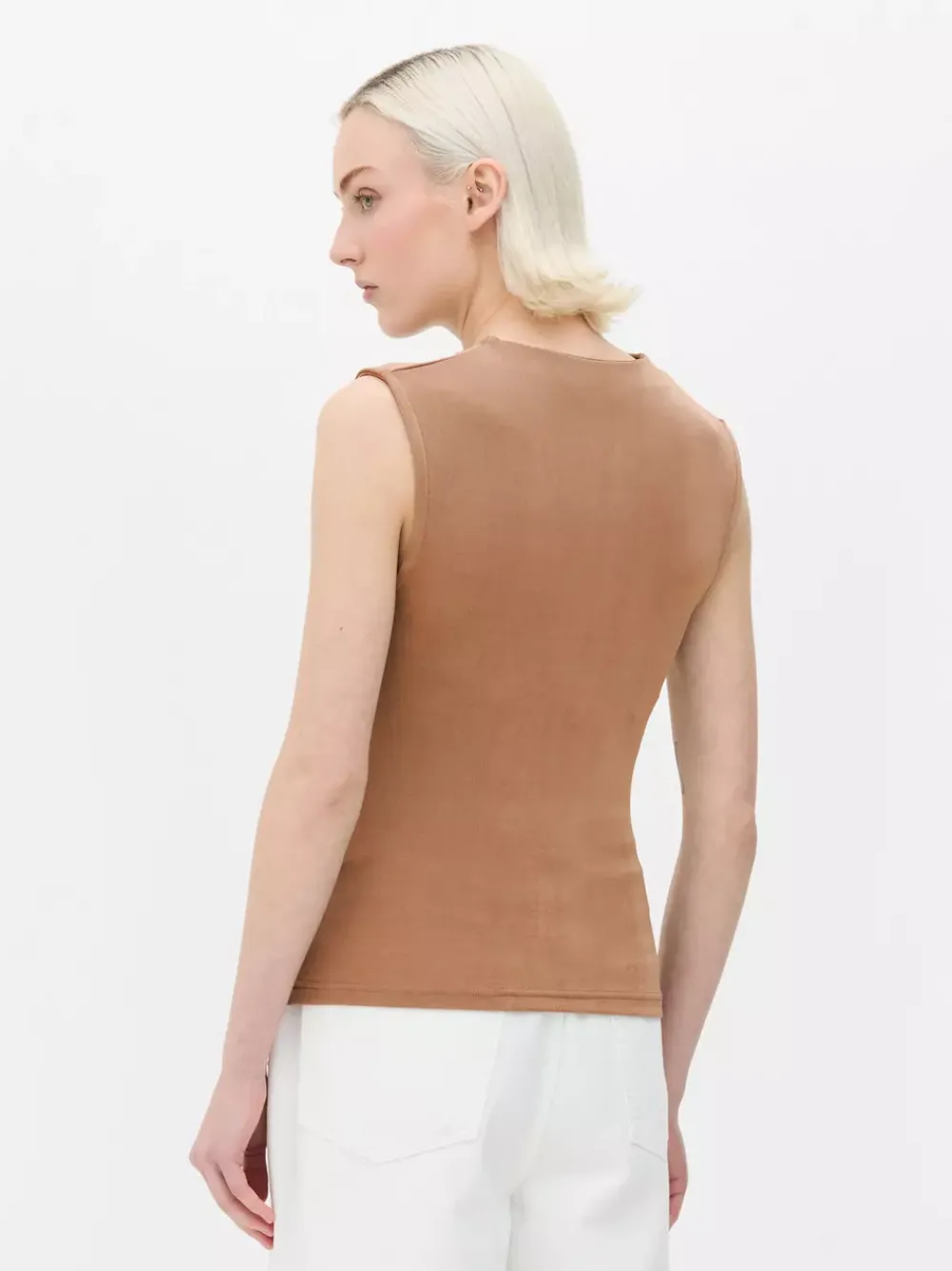 Primark Topy I T-Shirty<Obcisła koszulka bez rękawów z marszczeniami
