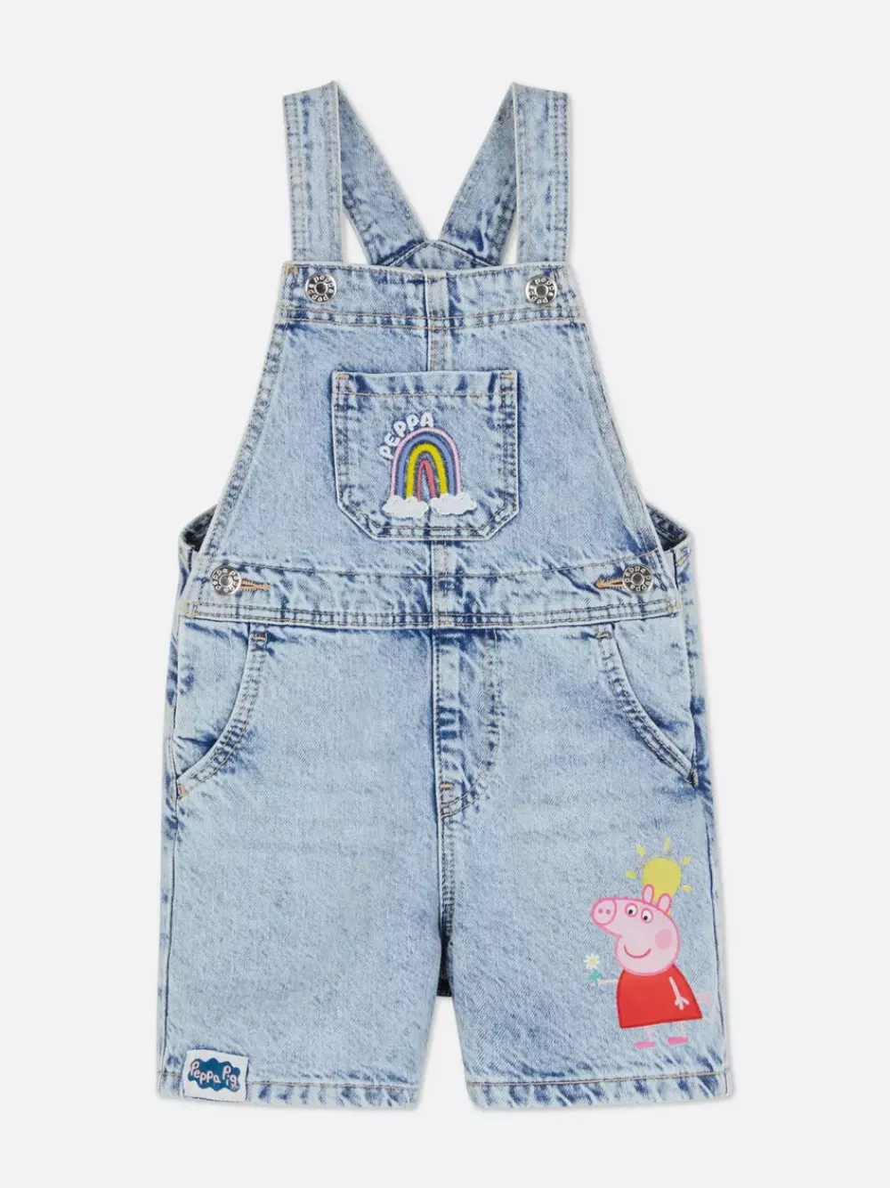 Dzieci Primark Kombinezony<Ogrodniczki jeansowe z motywem Świnki Peppy