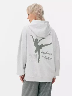 Primark Odzież Domowa I Na Siłownię|Bluzy<Oversize'owa bluza z kapturem i nadrukiem