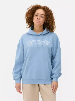 Primark Odzież Domowa I Na Siłownię|Bluzy<Oversize'owa bluza z kapturem i nadrukiem