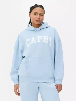 Primark Bluzy<Oversize'owa bluza z kapturem i nadrukiem