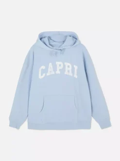 Primark Bluzy<Oversize'owa bluza z kapturem i nadrukiem